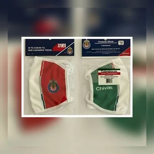 Mascarilla Cubrebocas Licencia Chivas Guadalajara México Fútbol Unisex - Imagen 1 de 5