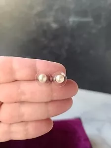 Vintage Faux Pearl Stud Earrings READ - Picture 1 of 10