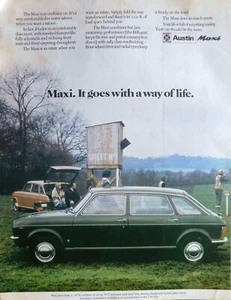 1974 Werbung für Austin Maxi Limousine Motor Car #2 Oldtimer Original Print Ad 744C - Bild 1 von 1
