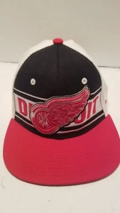 Detroit Red Wings Zephyr Cap Hat Flat Bill Snapback NM displayed NHL - Picture 1 of 7