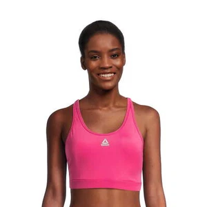 NWT Reebok Women's Pink Low Impact All Star Sports Bra M - Picture 1 of 7