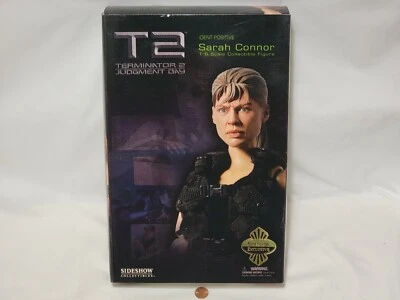 NEW (Read) Terminator 2 T2 Judgement Day Sarah Connor Sideshow Exclusive Figure - Image 1 of 4