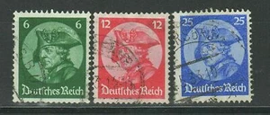 German Reich 1933 Frederick the Great Mi Nr. 479 - 481  Used set - Picture 1 of 1