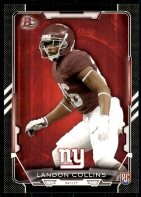 2015 Bowman Black Landon Collins Rookie New York Giants #38 - Image 1 of 2