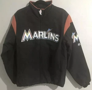 Majestic Miami Marlins Thermalbasis Thermojacke mit durchgehendem Reißverschluss/schwarz XL - Bild 1 von 4