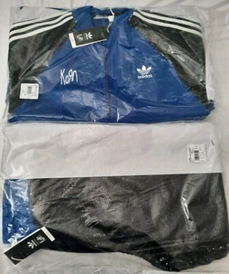 Korn Adidas schwarz & blau Pailletten Trainingsanzug Jacke & Hose Medium limitiert auf 900 - Bild 1 von 16
