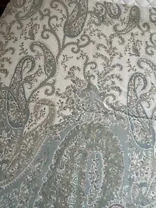 Pottery Barn Bettbezug Colette Paisley grün blau creme Full/Queen Bett hübsch - Bild 1 von 10