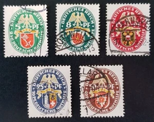 German Empire Deutsches Reich 1929 'Coat of Arms' Charity Set HIGH VALUE Used - Picture 1 of 1