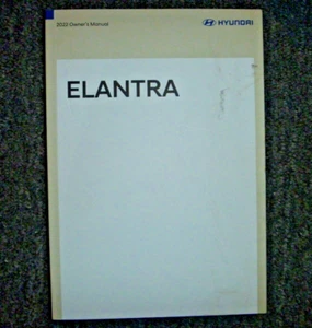 2022 Hyundai Elantra Owner Operator Manual User Guide SE SEL N-Line Limited xz - Bild 1 von 1