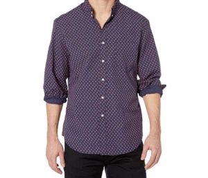 J Crew Secret Wash Organic Cotton Sakura Floral Classic Fit Medium New - Picture 1 of 2