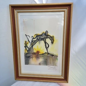 Salvador Dali lithography abstract Dali lithographie encadrée  - Picture 1 of 12