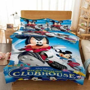 Cool Mickey Mouse 3D Printing Duvet Quilt Doona Covers Pillow Case Bedding Sets - Picture 1 of 6