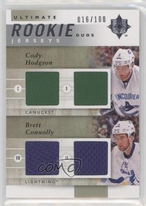 2011 Ultimate Collection Duos Jerseys /100 Cody Hodgson Brett Connolly Rookie RC