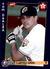 1997 Clarksville Coyotes Grandstand #7 Sam DeAlba Stockton California CA Card