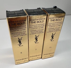 YVES SAINT LAURENT YSL Rouge Pur Couture THE BOLD Lipstick Box - Choose Shade💕 - Picture 1 of 7