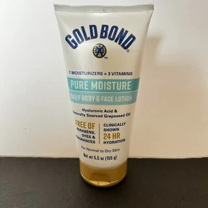 Gold Bond reine Feuchtigkeit 24 Stunden täglich Körper- & Gesichtslotion mit Hyaluronsäure 5,5 Unzen - Bild 1 von 1