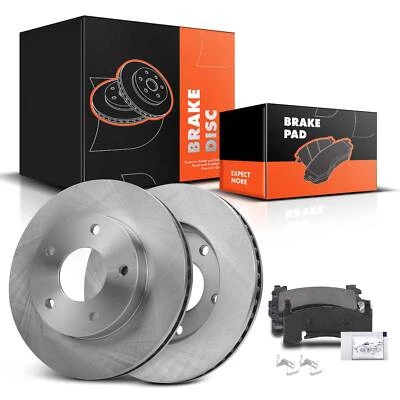 圆盘转子和陶瓷刹车片适用于吉姆西 S15 1983 - 1990 奥兹莫比尔别克前 — 第 1/4 张图片