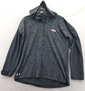 Hammond Skyhawks Mens Medium Under Armour Athletic Hoodie Gray Geometric 1/4 Zip - Picture 1 of 10