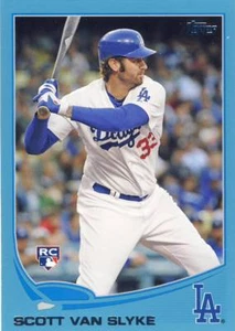 (63) 2013 Topps Update SCOTT VAN SLYKE Walmart Blue Rookie Dodgers #US29 LOT - Picture 1 of 1