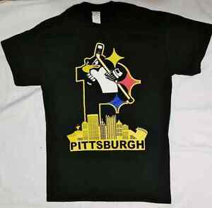 Pittsburgh Steelers Pirates Penguins 3 favorite team t shirt           