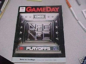 1985 NFC PLAYOFF GAME PROGRAM Cowboys at Rams - Picture 1 of 1