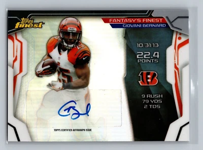Finest Fantasy's Finest Refractors 2014 automático #FFA-GB Giovani Bernard Bengals Foto 1 de 2
