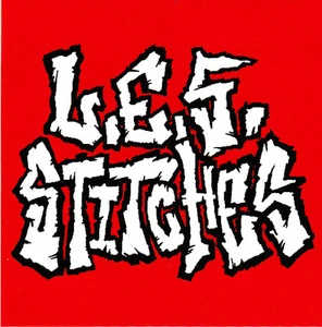 L.E.S. STITCHES 4x4" Lower East Side PUNK PROMO STICKER - Picture 1 of 1