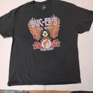 Vintage Buc-Ee's US Tour t shirt 1982-2023 Black 2x Short Sleeve 100% Cotton - Picture 1 of 7