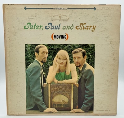 Peter Paul and Mary Moving 12" Vinyl Record - Warner Bros Records - Tested Foto 1 de 4