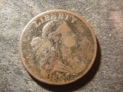 Centavo grande busto drapeado flan liso Sheldon detalles finos 1805 Foto 1 de 4