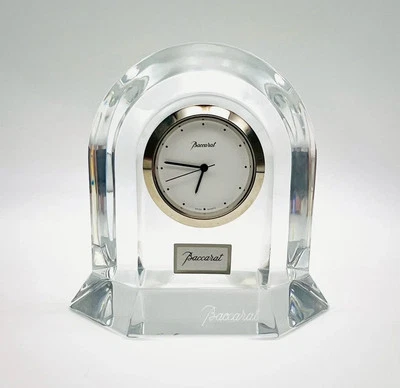 Reloj de mesa de cristal Baccarat vega transparente sin caja reloj de escritorio de Japón usado Foto 1 de 4