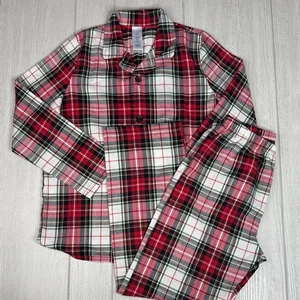 Kids Pajama set, plaid pajamas button shirt and pants 10/12 - Picture 1 of 9