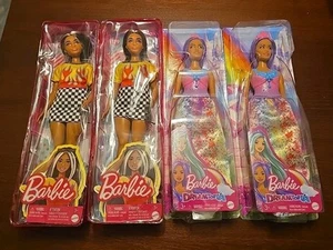 Barbie Lot Curvy Fashionista Doll #179 & Curvy Dreamtopia Purple Hair Doll - Picture 1 of 6