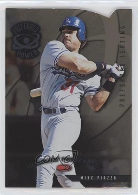 1998 Donruss Preferred Power Grandstand Die-Cut Seating Mike Piazza #173 HOF - Image 1 of 2