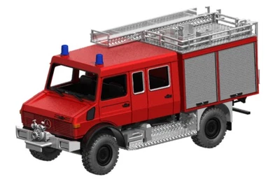 Mickon 10000 - MB Unimog U1300 LF 8 Feuerwehr Ziegler - BAUSATZ - 1:87 H0 - Bild 1 von 4