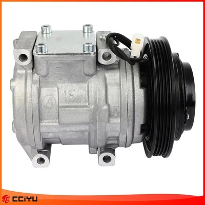 交流电空调压缩机带离合器适用于 Geo Prizm 1.6L 1989 - 1997 Prizm 1.8L 1993 - 1997 — 第 1/4 张图片