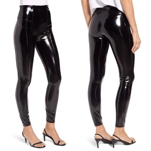 Leggings SPANX in ecopelle verniciata ~ taglia media ๐๐ - Foto 1 di 9