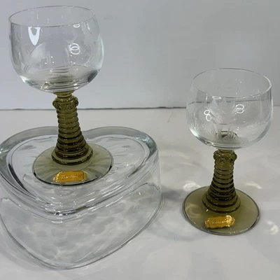 🆕 🦌✨ Handarbeit Etched Deer Wine Goblet – German Handcrafted Crystal Art – 🆕 - image 1 of 4