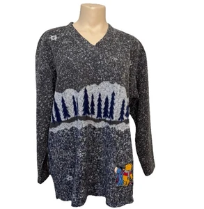 Suéter de Invierno Winnie the Pooh Eeyore De Colección Talla Mediana Disney Acogedor - Imagen 1 de 12