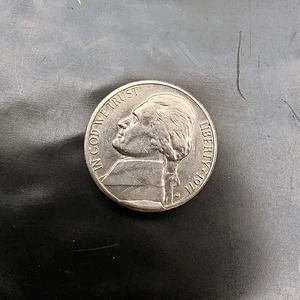 1971 Jefferson Nickel Obverse Cud Die Break Error+Reverse Missing Details 5c - Picture 1 of 3