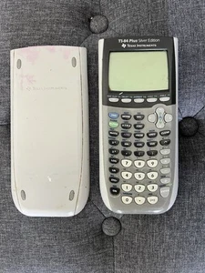 Texas Instruments TI-84 Plus Silver Edition Graphing Calculator w/ Cover Tested - Picture 1 of 3