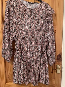 BNWT M & S COLLECTION 3/4 SLEEVE DETACHABLE BELT DRESS TUNIC UK 24 - Picture 1 of 13