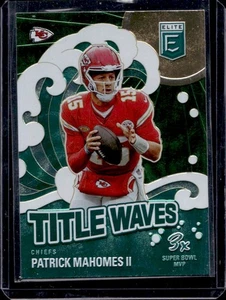 2024 Donruss Elite Patrick Mahomes II Title Waves Green #10 Chiefs - Picture 1 of 2
