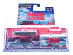 1966 Ford Thunderbird Convertible Blue (Dust Covered) and 1967 Ford F-250 Pickup - Picture 1 of 1