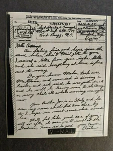 APO 650 FOGGIA ITALY 1944 Censored WWII Army Cover 1669th ORDNANCE V-MAIL Letter - Picture 1 of 3