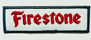 Vintage Firestone Tire Company Autoreifen 5 Zoll lang bestickt Patch Abzeichen - Bild 1 von 2