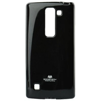 Goospery New Custodia Silicone Jelly Mercury Tpu Case Cover Per Lg Spirit Black - Immagine 1 di 4