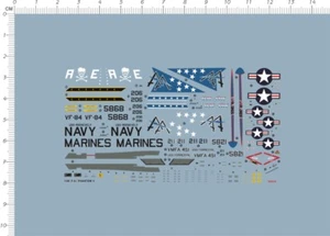 Detail Up 1:144 Scale US Navy Air Force USAF F-4J Phantom II Model Marine Decal - Picture 1 of 1