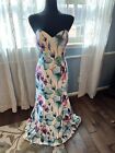 Terani Couture timeless floral watercolor Mermaid Prom Gown | Size  10