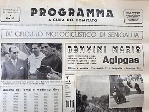 PROGRAMMA IX CIRCUITO MOTOCICLISTICO DI SENIGALLIA 1953 (6075) - Picture 1 of 1